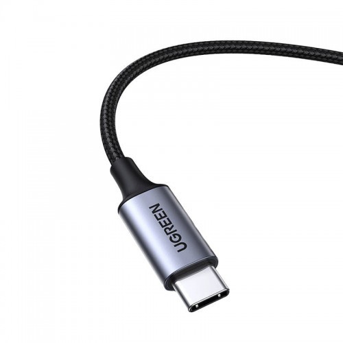 UGREEN Kabel USB-C CM450 do mini jack 3.5mm AUX 1m czarny)