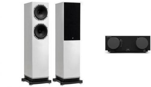 CYRUS ONE + FYNE AUDIO F501 gloss biały)