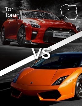 Jazda Lamborghini Gallardo vs Nissan GT-R  Tor Toruń P0002052
