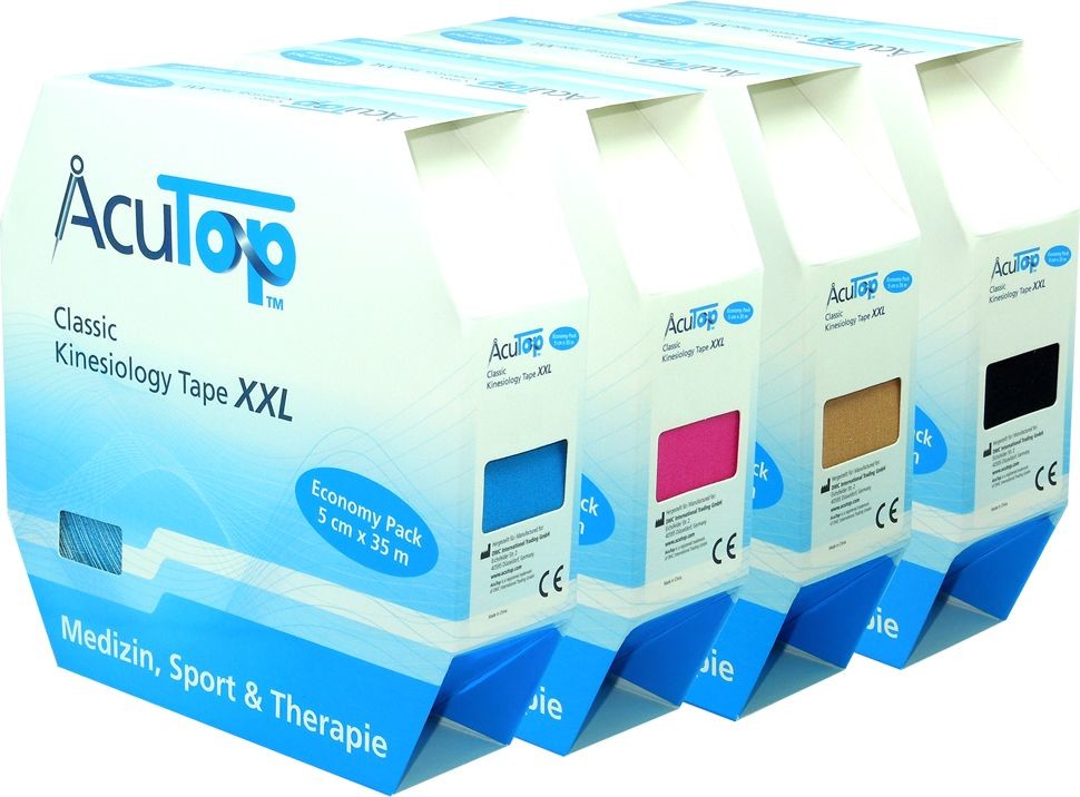 Tape AcuTop Classic XXL Kinesiology 35m CZERWONY (ATC long) 4260394880862
