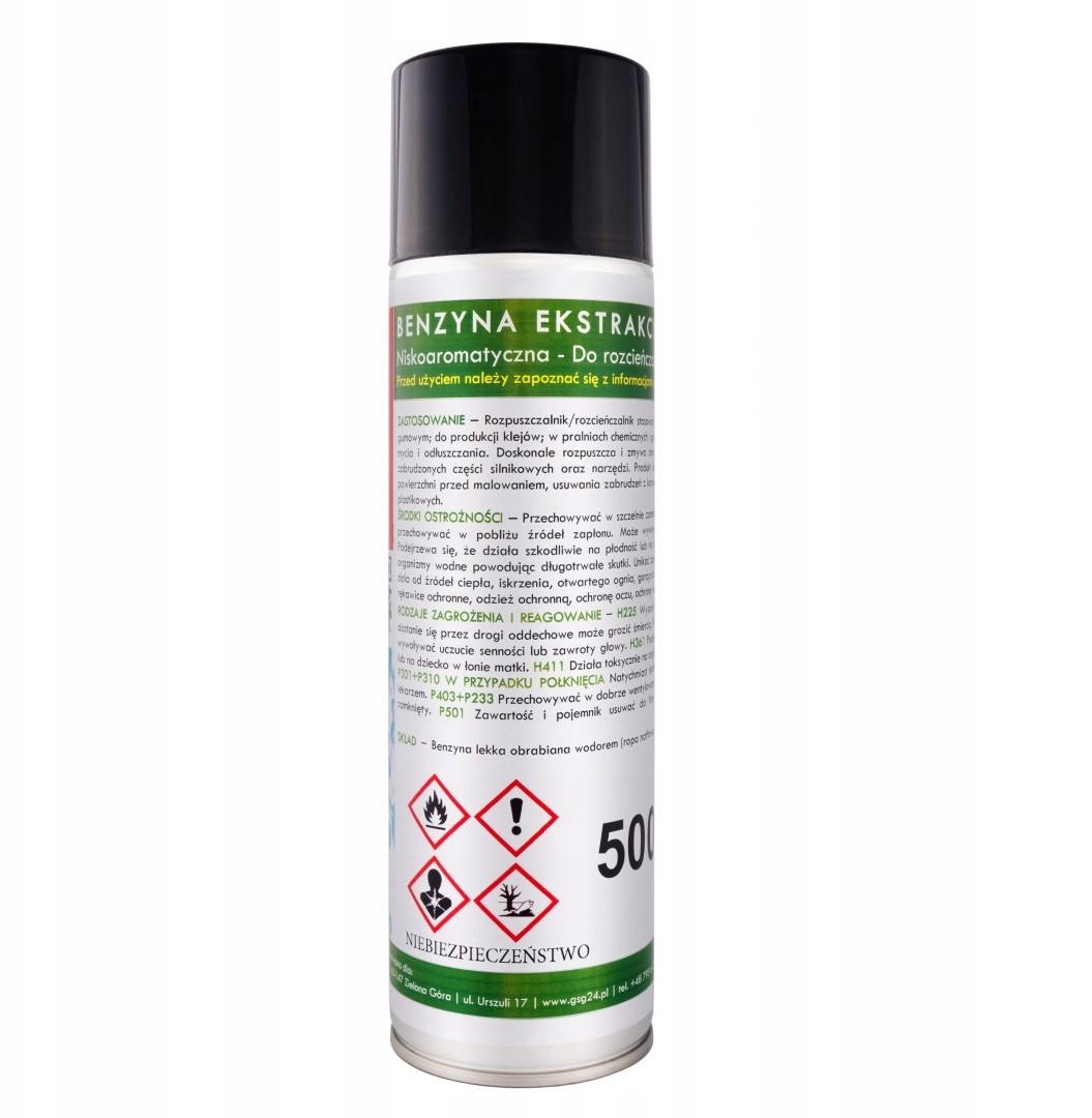 Benzyna Ekstrakcyjna W Aerozolu B-max Spray 500ML
