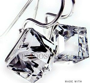 Arande SWAROVSKI piękny komplet CRYSTAL CUBE SREBRO 1921044783