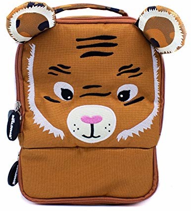 Les Déglingos Torba izolacyjna dla niemowląt Speculos the Tiger | Torba na lunch dla dzieci | Bagaż na lunch | Pasek na ramię | Piknik Smakowy | Izolujący PEVA | Poliester recyklingu 31730
