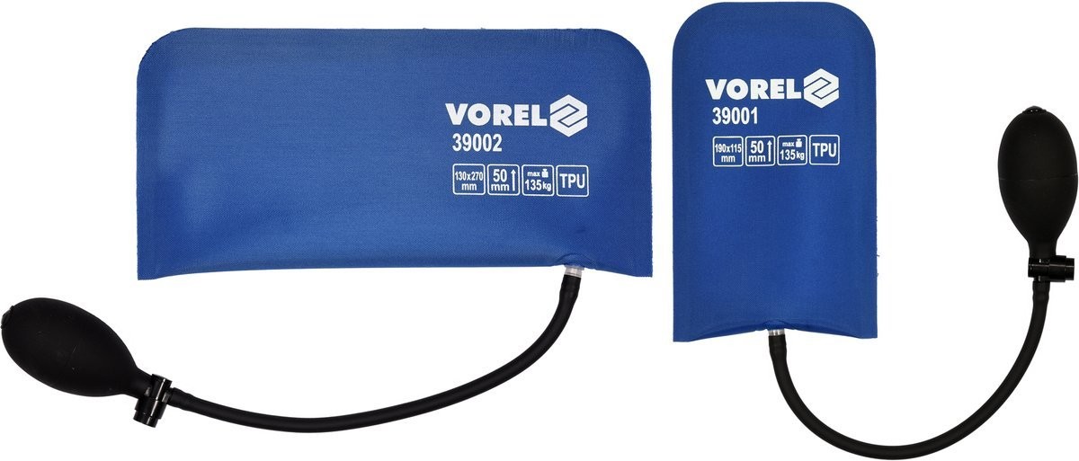 Vorel PODUSZKA MONTAŻOWA ZESTAW 2 SZT 190 X 115 +130 X 270 MM UDŹWIG 135 KG