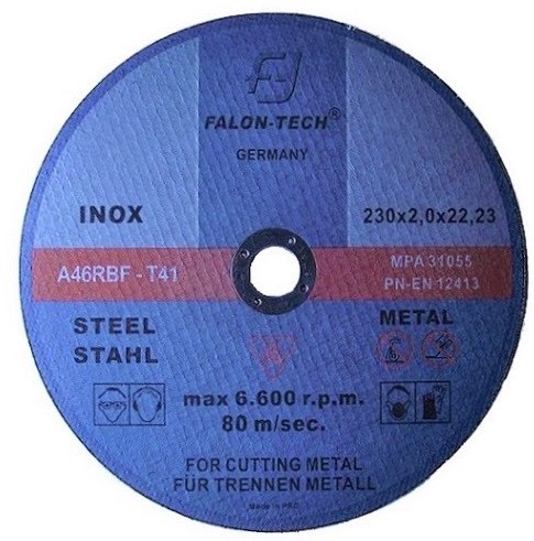 Tarcza Tarcze Do Ciecia Metalu 230/2.0 mm Inox Fv