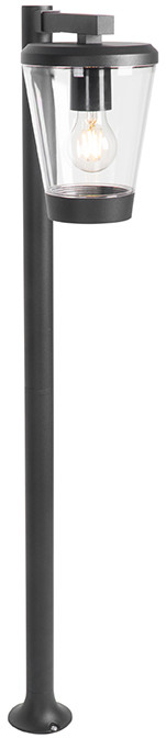 QAZQA Nowoczesny słupek zewnętrzny czarny 100 cm IP44 - Joren