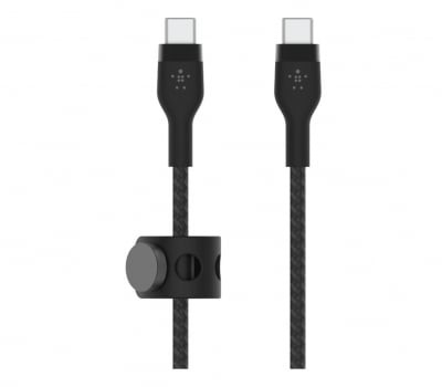 Belkin USB-C USB-C 2.0 Braided Silicone 1m Black
