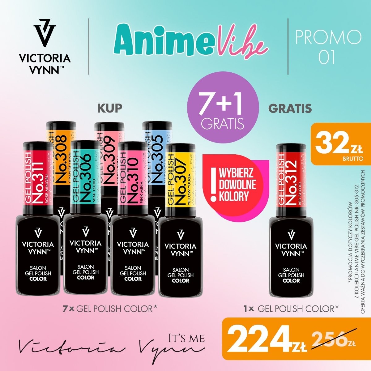 Opinie o PROMOCJA Anime Vibe 7+1 GEL POLISH
