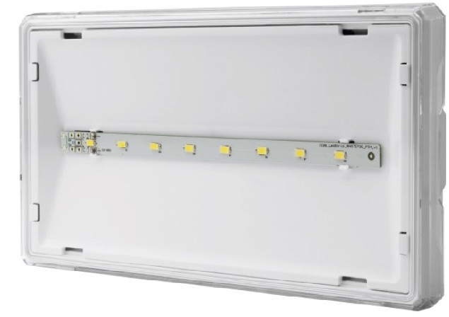 PT AWEX Oprawa awaryjna EXIT S IP65 ECO LED 3W 310lm 1h jednozadaniowa biała ETS/3W/E/1/SE WH
