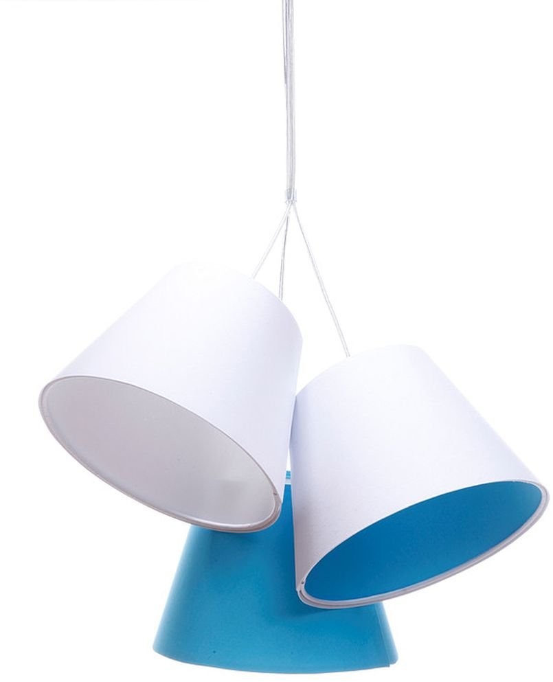 MacoDesing Lampa wisząca MACODESING Sandra 070-093, 60 W, biało-niebieska