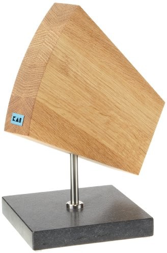 KAI Europe DM-0794sb blok noży magnetycznych Shun cokół, dąb, obrotowy/łupek DM-0794SB