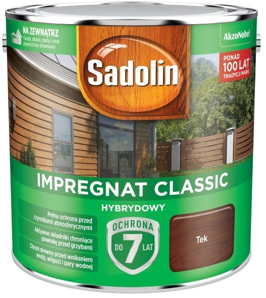 Zdjęcia - Lakiery i lazury Sadolin IMPREGNAT CLASSIC HYBRYDOWY 7 LAT TEK 2.5L 