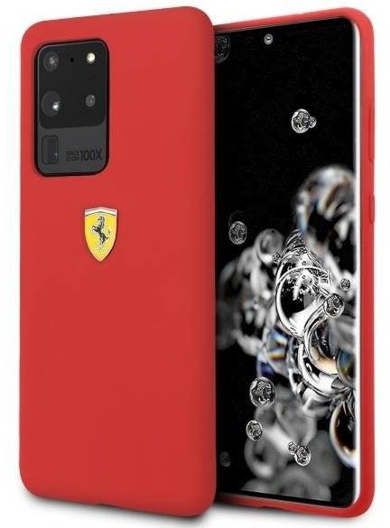 Ferrari Hardcase FESSIHCS69RE S20 Ultra G988 czerwony/red Silicone hurtel-60971-0