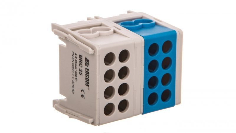 Ergom Blok rozdzielczy kompaktowy BRC 25-2/4 R33RA-02030000201 R33RA-02030000201