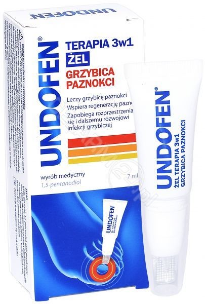 Terapia Undofen żel 3w1 grzybica pazn.7 ml