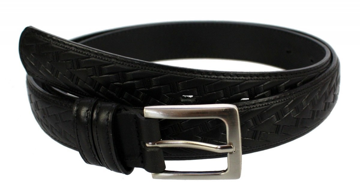 WIREX (PL) Pasek Skórzany Męski WIREX (PL) GŁADKI SZARFOWANY 