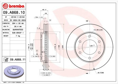 BREMBO 09.A868.11 09.A868.11