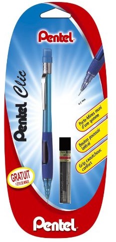 Pentel Clic pd345t ołówek automatyczny, szerokość linii 0,5 MM, w zestawie: ersatzminen 4 MM, niebieski PD345T