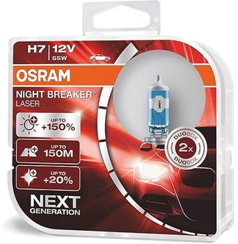 Osram żarówki H7 Night Breaker Laser + 150% DuoBox 4052899991811