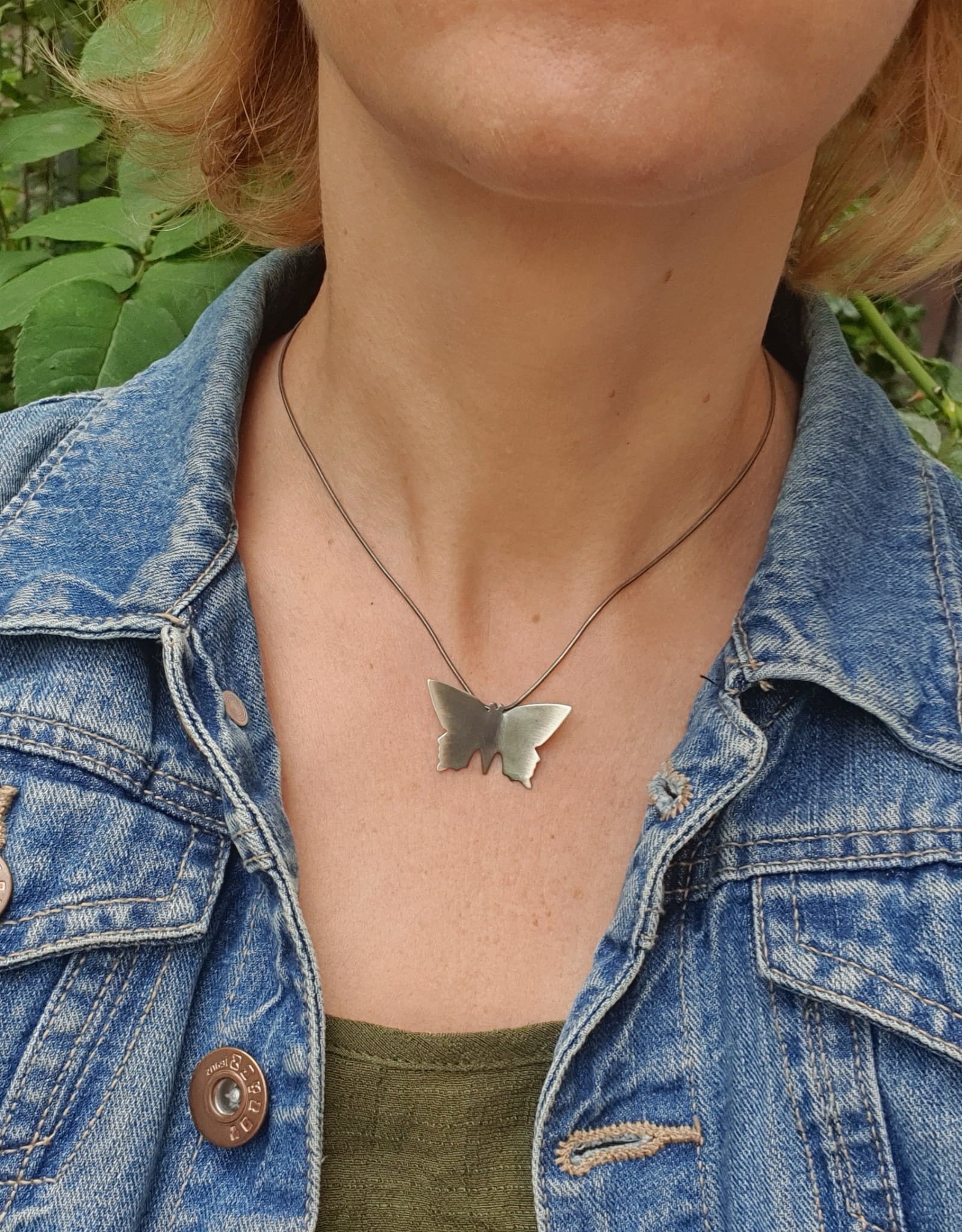 Venus Galeria Wisiorek - Big  Butterfly gray
