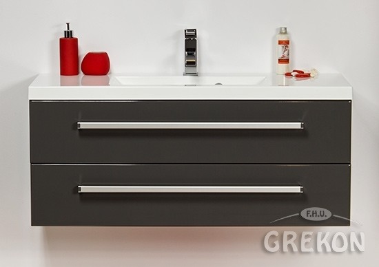 Szafka wisząca z umywalką 100/39/2 seria Fokus Sz FKS-S-U100/39/2 + 1000