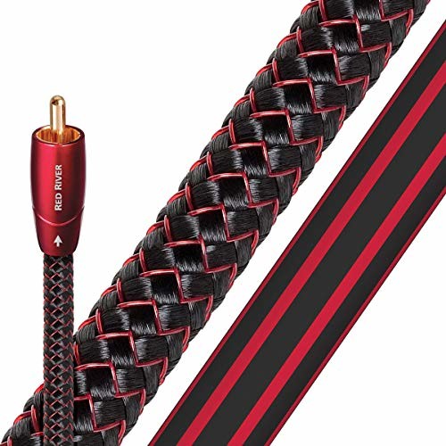 AudioQuest Kabel audio Red River RCA 0,5 m czarny - kabel audio (RCA, RCA, RCA, 0,5 m, czarny) RRIVER0.5