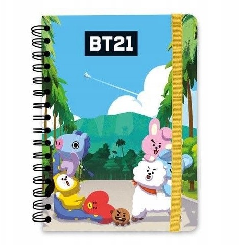 BT21 - zeszyt, notes A5 120 kartek linia