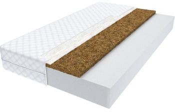 Śpij zdrowo Materac dla dzieci COCO 90x160 Kokos Pianka Wysokość 7cm