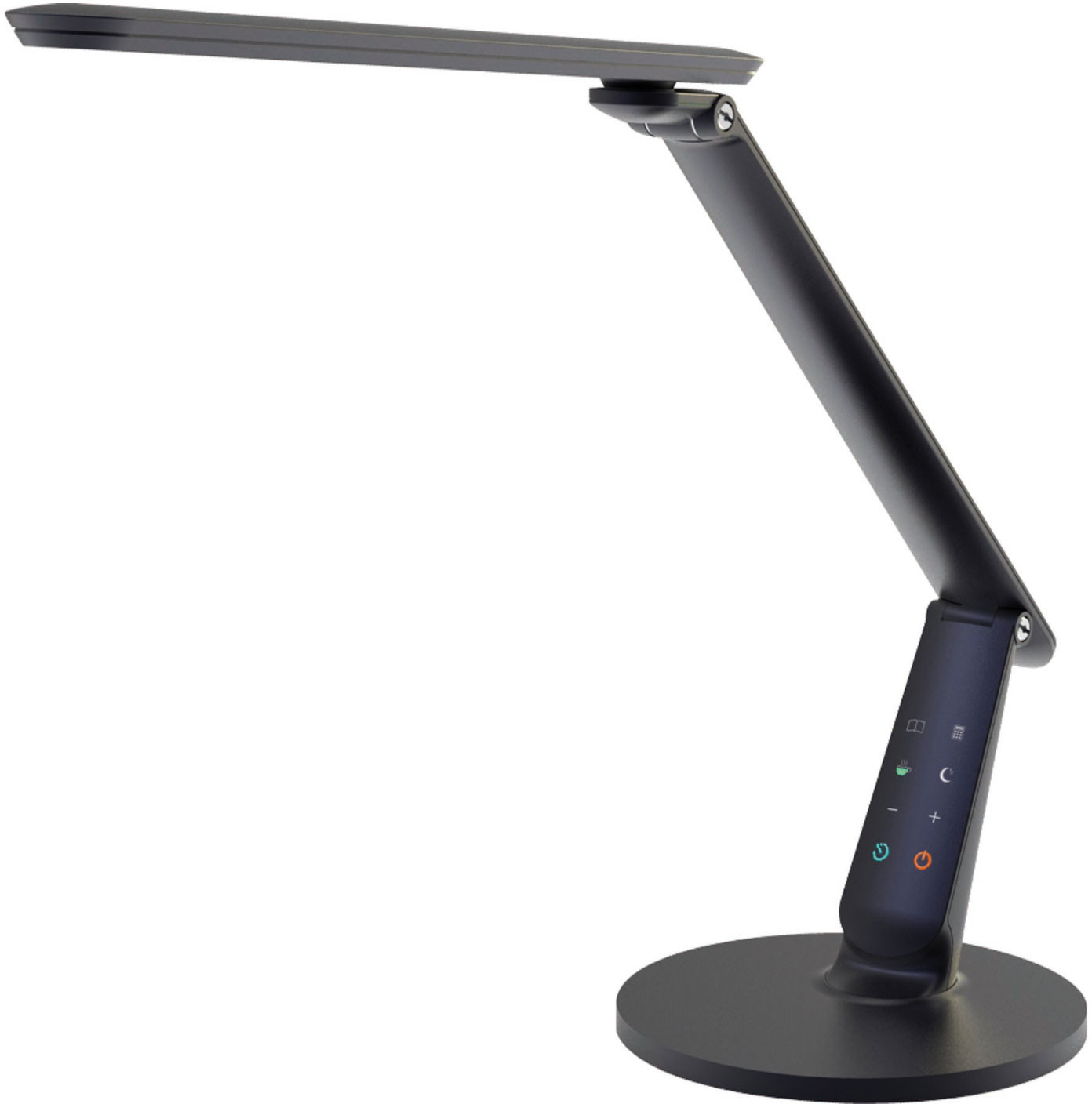 ALUMINOR Lampka biurkowa LED Zig z panelem obsługi czarna