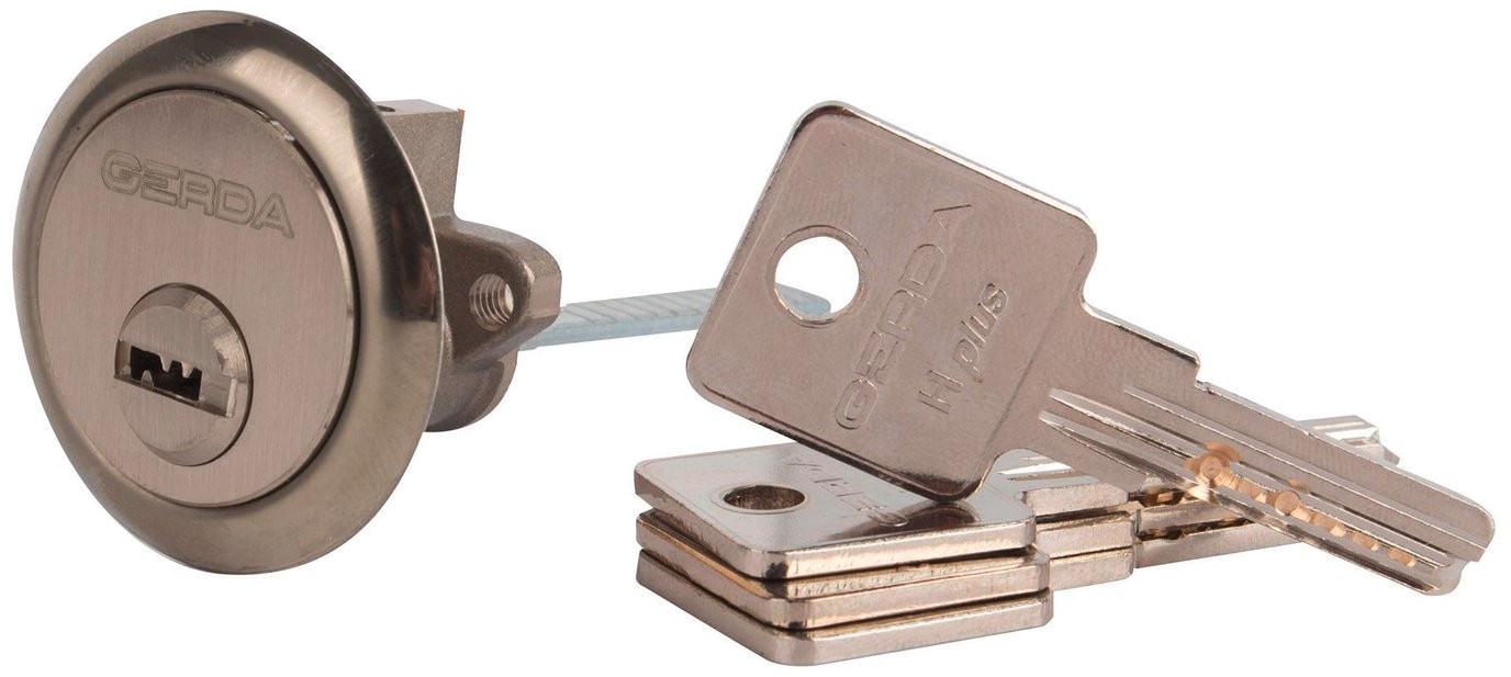 Gerda OBI Wkładka drzwiowa RIM H Plus nikiel śr. 30 mm