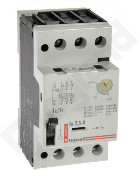 Legrand Wyłącznik silnikowy M250 1Z/1R 2,5 A 606826