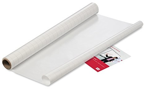 Nobo Instant Biały (suchościeralną statycznie przylegająca boegenm łuki, 600 X 800 MM duży) 25 łuki w rolce 1905157