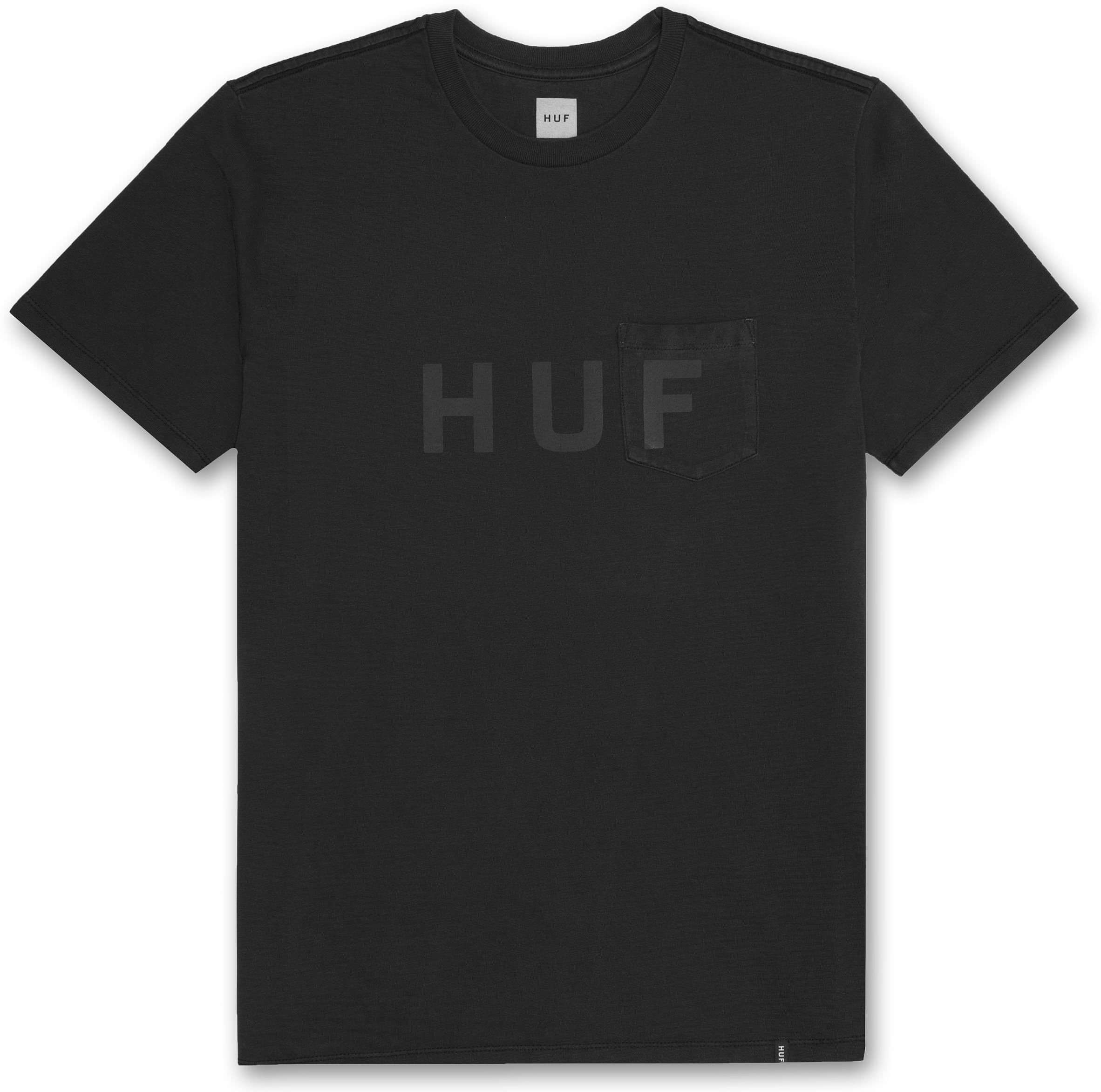 HUF t-shirt HUF OG LOGO POCKET TEE Black
