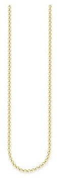 THOMAS SABO Thomas Sabo damski łańcuszek o splocie okrągłym 925 srebro częściowo złocone 70 cm  ke1219  413  12-m KE1219-413-12-M