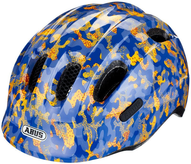 Abus Smiley 2.0 Kask rowerowy Dzieci, camou blue S | 45-50cm 2021 Kaski dla dzieci 86957