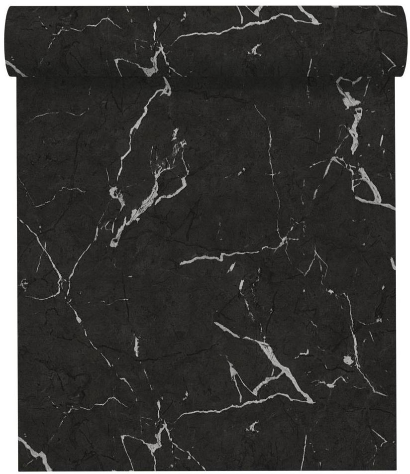 A.S. Creation Tapeta Metropolitan 378552 czarna winylowa na flizelinie