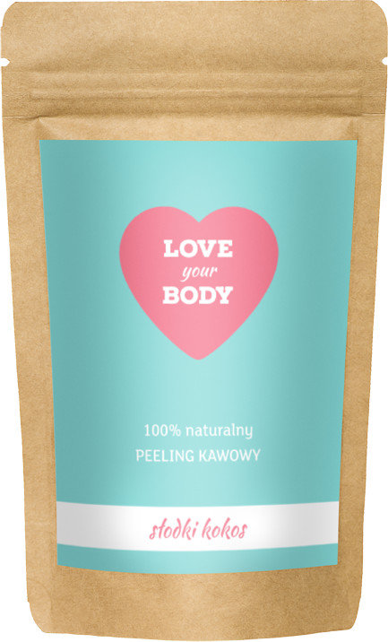 Love Your Body Love Your Body Naturalny Peeling Kawowy - Słodki Kokos 100g