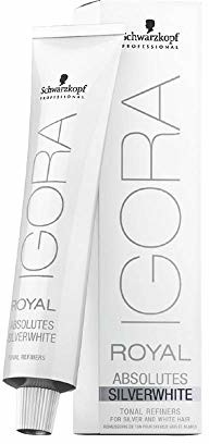 Schwarzkopf Igora Royal, absolutnie srebrno-biały, permanentna farba do włosów od , 60 ml, kolor srebrny