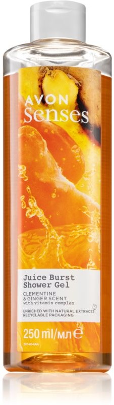 Avon Senses Juice Burst Clementine & Ginger odświeżający żel pod prysznic 250 ml