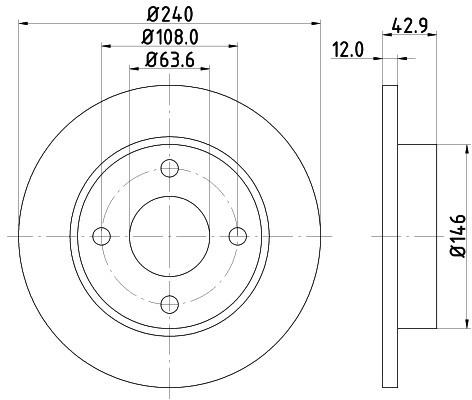 HELLA PAGID Tarcza hamulcowa PAGID 8DD355104-631