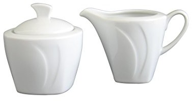 Creatable 13163 seria Celebration, mleko i cukier zestaw 2-częściowy, porcelana, biała, 2 jednostek 13163