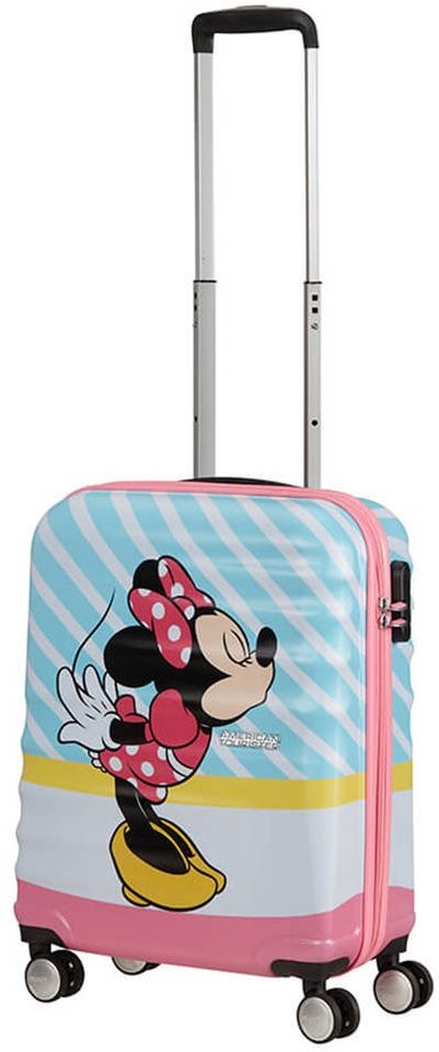 American Tourister Walizka kabinowa Wavebreaker Disney - Minnie pink kiss 85667-8623