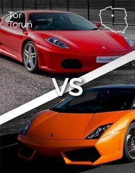 Jazda Lamborghini Gallardo vs Ferrari F430  Tor Toruń P0002072