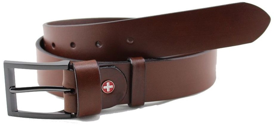 VITAMIN skórzany pasek VITAMIN LEATHER BELT Brown