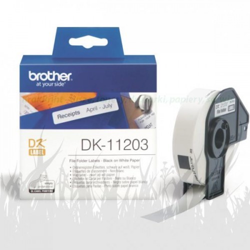 Brother Etykieta do QL-500/550/560/650/1050/1060N | 17x87mm | 300 szt DK-11203)