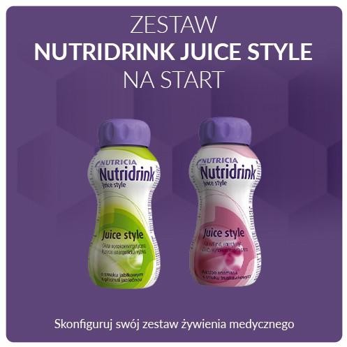 NUTRICIA ŻYWIENIE MEDYCZNE Zestaw Nutridrink Juice Style na start (8 butelek x 200ml)