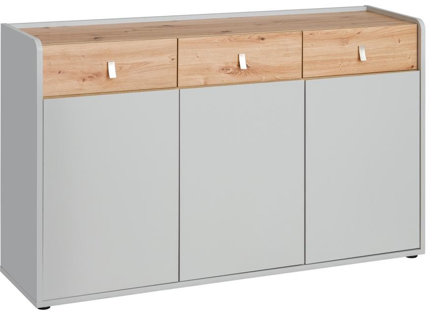 Komoda Vivero SB 2 perła gray/dąb artisan mat 20 ASPG VV SB2