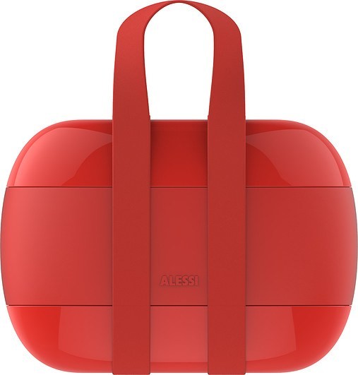 A di Alessi Lunchbox Food  porter czerwony SA02 R