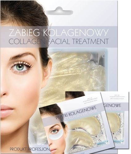 BeautyFace ZESTAW ODMŁADZAJĄCO ROZŚWIETLAJĄCA MASKA KOLAGENOWA Z DIAMENTAMI I ZŁOTEM + 2 KOMPLETY PŁATKÓW ZE ZŁOTEM I DIAMENTAMI F121-48979