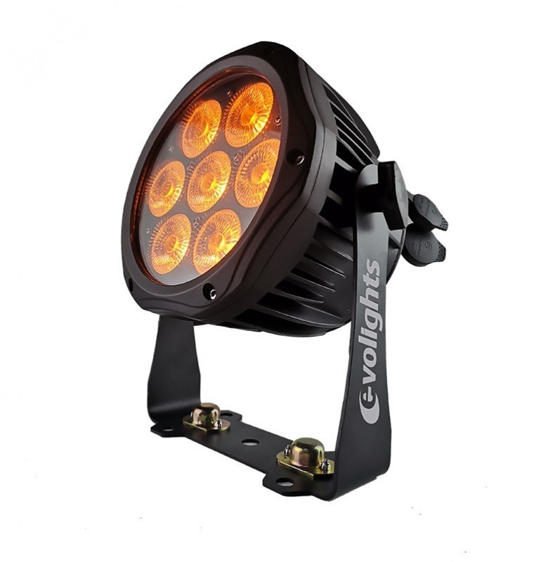 Evolights EVOLIGHTS GLACIER 7 LED PAR 7x10W RGBWA-UV IP65
